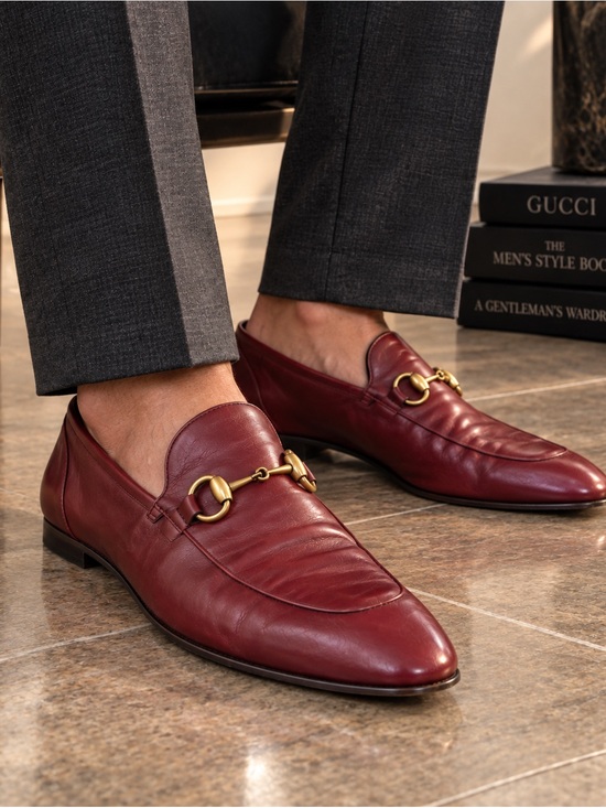Gucci Other - Gucci Horsebit Loafers Men's Strong Red Leather Sz 9.5